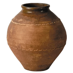 Mediterranean Fiberglass Round Tall Terracotta Planter Pot In/Out