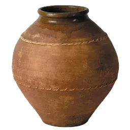 Mediterranean Fiberglass Round Tall Terracotta Planter Pot In/Out