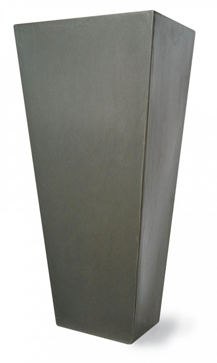 Tapered Fiberglass Square Tall Aluminium Planter Pot In/Out