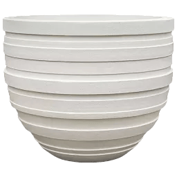 Polystone Ribbed Planter | Indoor and Outdoor Plant Pot