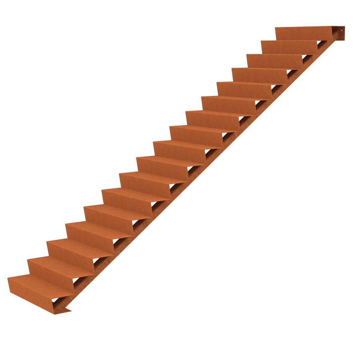 17 Steps Corten Steel Stair