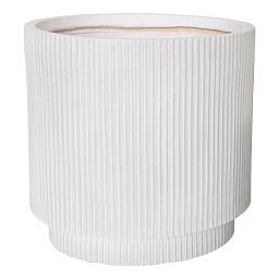 IDEALIST Lite Vertical Ribbed Cylinder Outdoor Planter