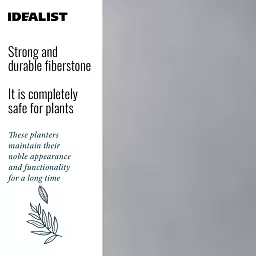 IDEALIST Lite Contemporary Light Concrete Trough Planter