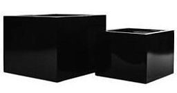 Square Fiberstone Planter by Idealist Premium BLOCK Glossy