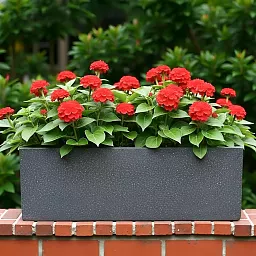 IDEALIST Lite Textured Concrete Effect Trough Outdoor Planter