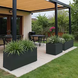 IDEALIST Lite Contemporary Light Concrete High Trough Planter