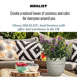 IDEALIST Lite Straw Plaited Style Egg Planter