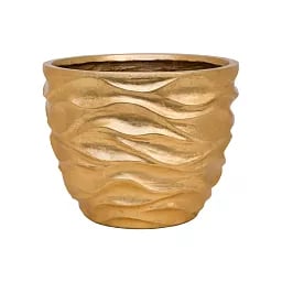 Luxe Lite Glossy Sea Round Indoor Planter