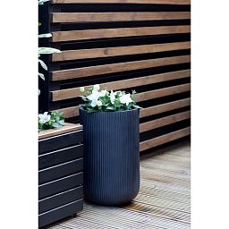 IDEALIST Lite Ribbed Cylinder Outdoor Planter