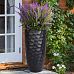 IDEALIST Lite Mosaic Style Black Tall Round Vase Planter Outdoor Plant ...