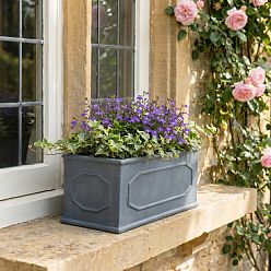 IDEALIST Lite Faux Lead Chelsea Light Concrete Through Planter