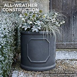 IDEALIST Chelsea Light Concrete Cylinder Garden Planter
