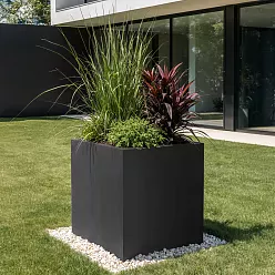IDEALIST Lite Square Box Contemporary Light Concrete Planter