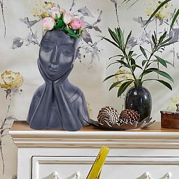 IDEALIST Lite Oval Bust Face Plant Pot Indoor