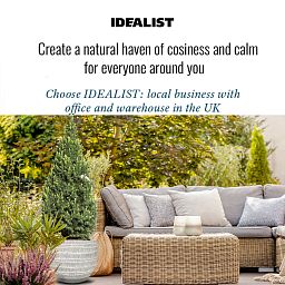 IDEALIST Lite Straw Plaited Style Ball Planter