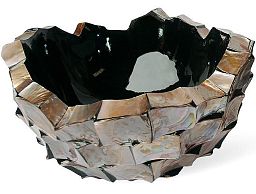 Shell Mother of pearl Bowl Polystone Indoor Planter