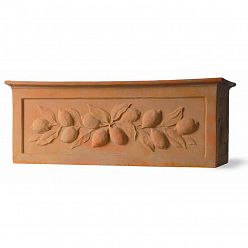 Citrus Fiberglass Trough Terracotta Planter Pot In/Out