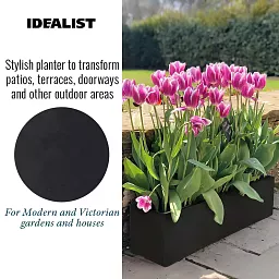 IDEALIST Lite Window Box Light Concrete Planter