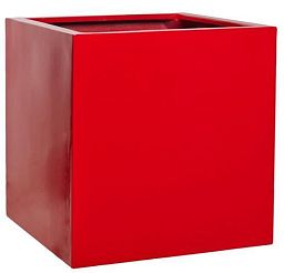 Square Fiberstone Planter by Idealist Premium BLOCK Glossy