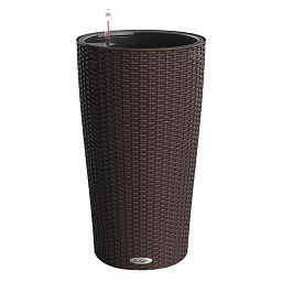 LECHUZA CILINDRO Cottage Round Tall Poly Resin Self-watering Planter