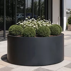 RING Round Jumbo Outdoor Fiberglass Planter