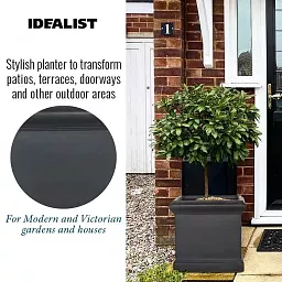 IDEALIST Lite Victorian Box Square Light Stone Outdoor Planter