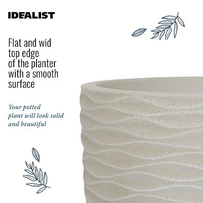 IDEALIST Lite Wave Style Outdoor Egg Planter