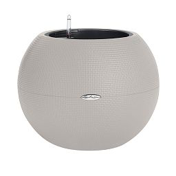 LECHUZA PURO Color Round Poly Resin Self-watering Planter