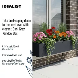IDEALIST Lite Window Box Light Concrete Planter