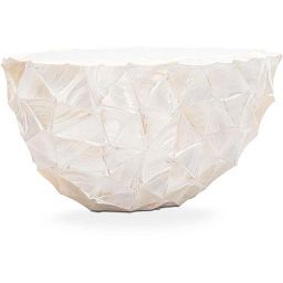 SHELL Oval Polystone Planter