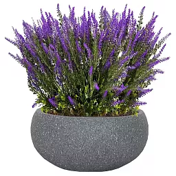 IDEALIST Lite Textured Concrete Effect Bowl Outdoor Planter
