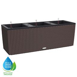 LECHUZA TRIO Cottage Trough Poly Resin Self-watering Planter