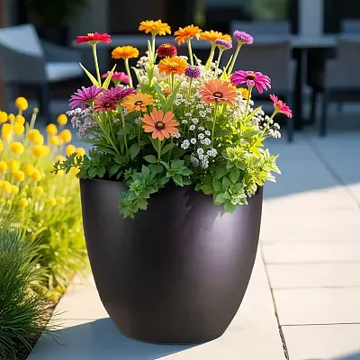 IDEALIST Lite Contemporary Light Concrete Egg Planter