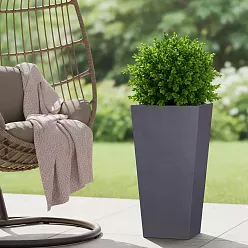 IDEALIST Lite Tall Tapered Contemporary Light Concrete Planter