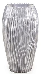 River Aluminium Round Tall Polystone Outdoor Planter