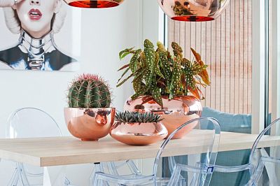 Fiberstone Glossy Peter Light Planter by Idealist Premium