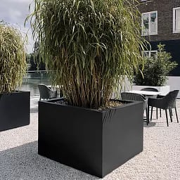 PURE Cube Outdoor Fiberglass Planter