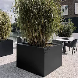 PURE Cube Outdoor Fiberglass Planter
