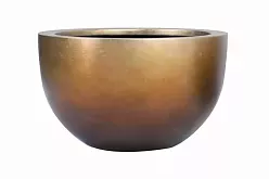 Silver Leaf Large Bowl Planter | Round Indoor Plant Pot