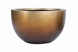 Silver Leaf Large Bowl Planter | Round Indoor Plant Pot