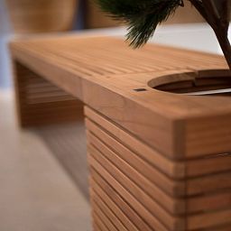 Modulo seat combination Set C Square Wood Planter