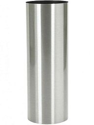 Parel Column Tall Stainless Steel Brushed on Felt (1,2Mm) Indoor Planter