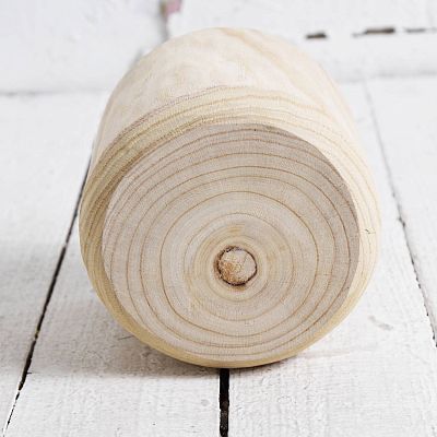 HORTICO CRAFT Wooden House Planter Round Indoor Plant Pot for House Plants with Waterproof Liner