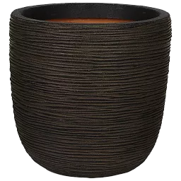 Round Egg Resin Planter by Cadix Capi Tutch Ribbed