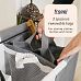 Froppi Collapsible Laundry Basket with Bamboo Frame Large Washing Hamper with 3 Compartments