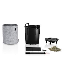 LECHUZA TRENDCOVER Round Self-watering Planter