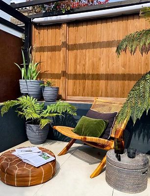 IDEALIST Lite Row Light Concrete Egg Planter