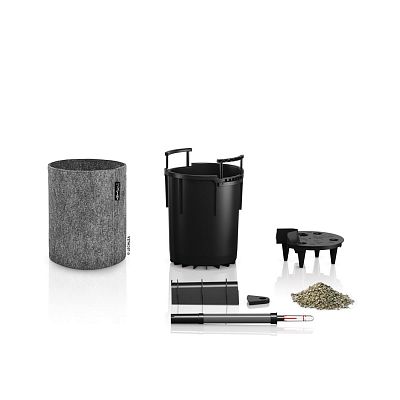 LECHUZA TRENDCOVER Round Self-watering Planter