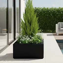 PURE Low Cube Outdoor Fibreglass Planter