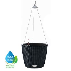 LECHUZA NIDO Cottage Round Poly Resin Outdoor Self-watering Planter